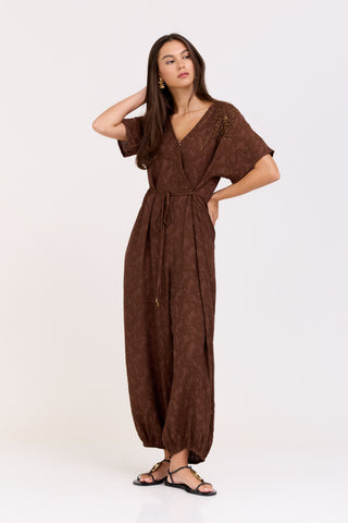Brown Rosalia Jumpsuit