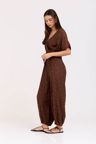 Brown Rosalia Jumpsuit