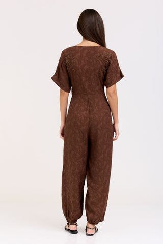 Brown Rosalia Jumpsuit