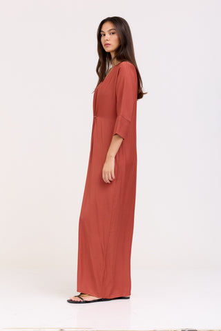 Rust Brown Mila Dress