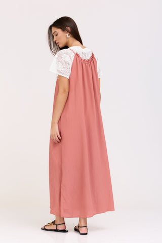Red Peach Elise Dress