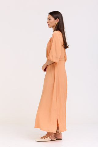 Peach Elora Dress