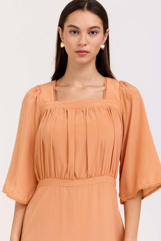 Peach Elora Dress