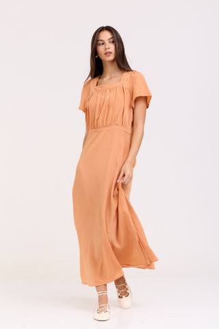 Peach Elora Dress