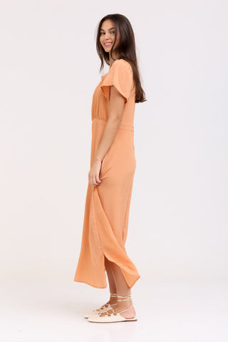 Peach Elora Dress