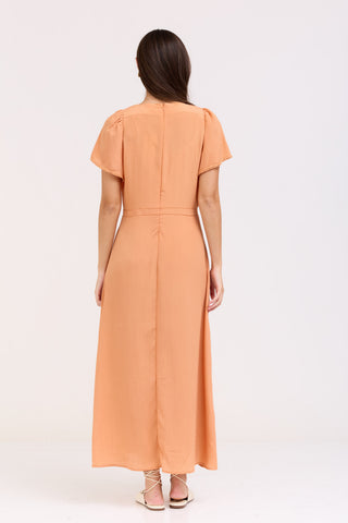 Peach Elora Dress