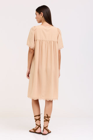 Cream Joelle Dress