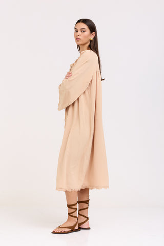 Cream Joelle Dress