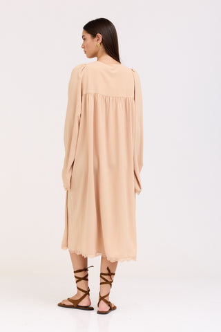Cream Joelle Dress
