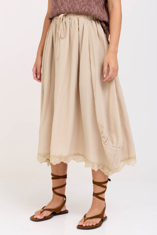 Cream Alina Skirt