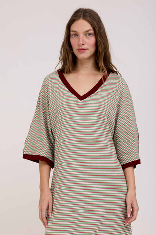 Green Stripes Eva Dress