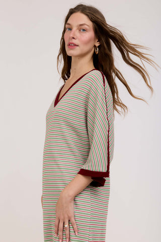 Green Stripes Eva Dress
