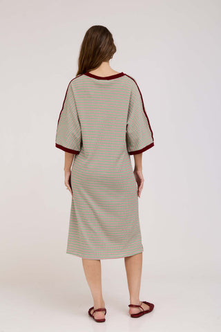 Green Stripes Eva Dress
