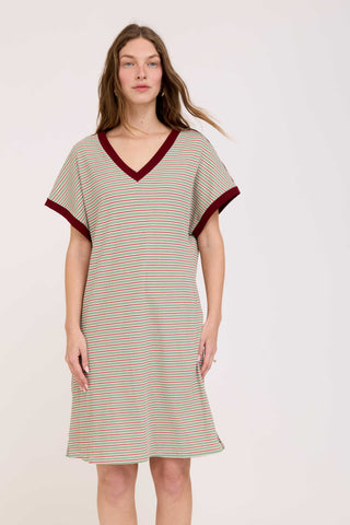 Green Stripes Eva Dress