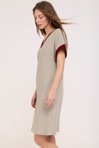 Green Stripes Eva Dress