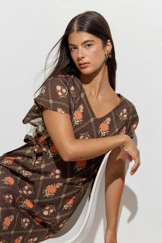 Brown Lily Dress