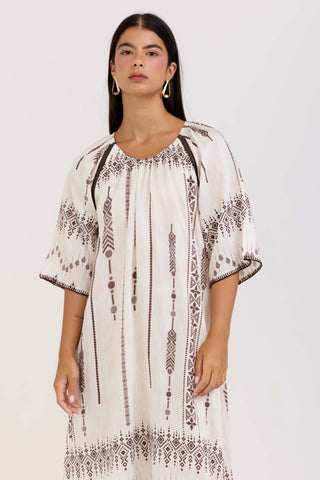 White Olive Dress