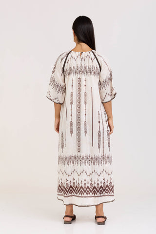 White Olive Dress