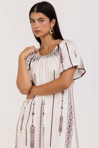 White Olive Dress