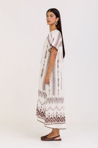 White Olive Dress