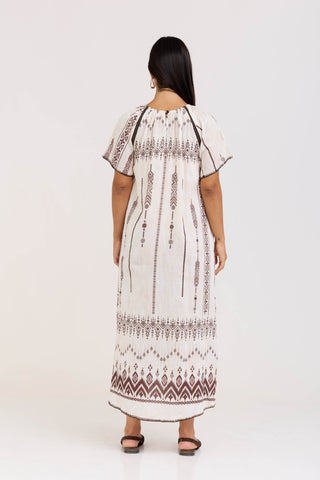 White Olive Dress