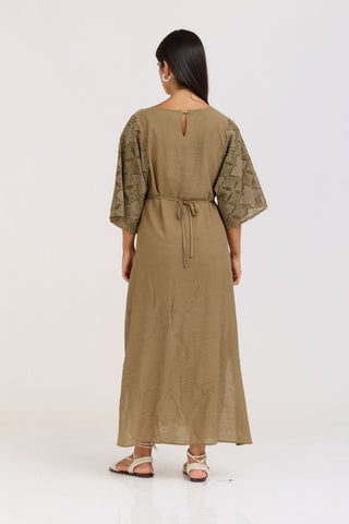 Olive Green Eden Dress