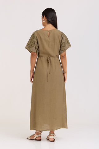 Olive Green Eden Dress