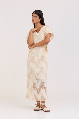 Cream Lily Dress