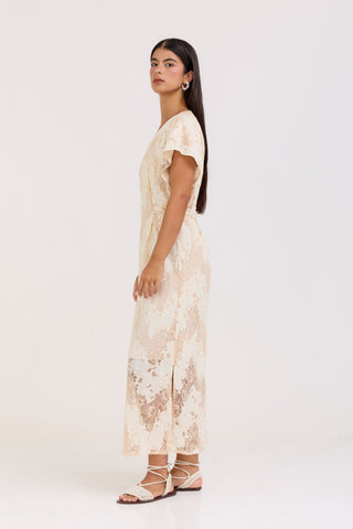 Cream Lily Dress