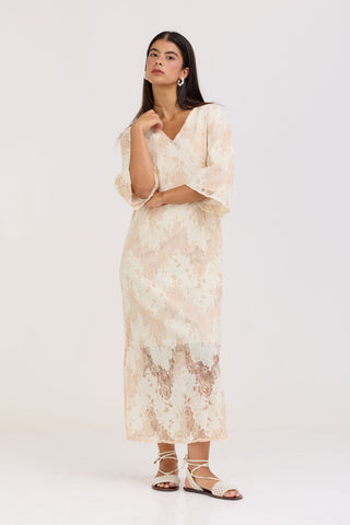 Cream Lily Dress