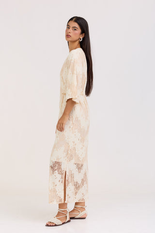 Cream Lily Dress