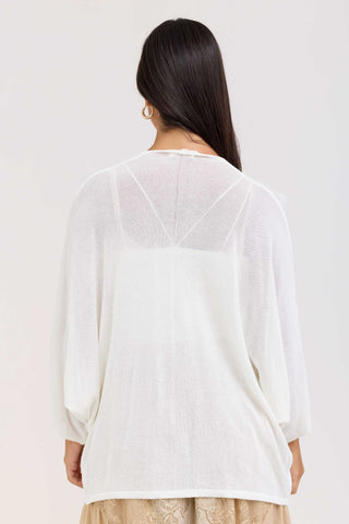 White Vera Cardigan