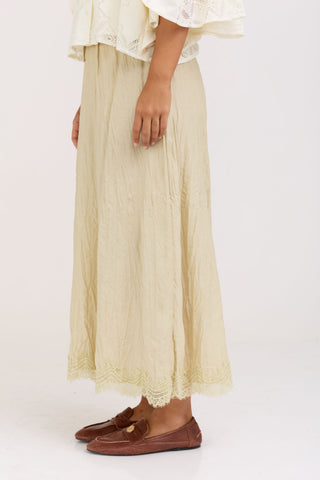 Cream Violt Skirt