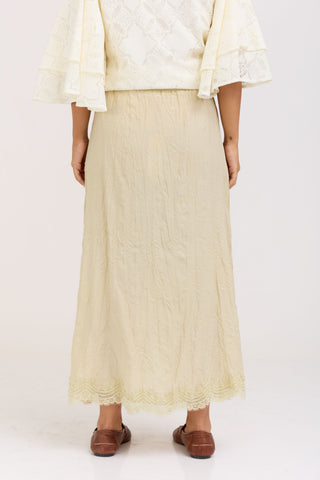Cream Violt Skirt