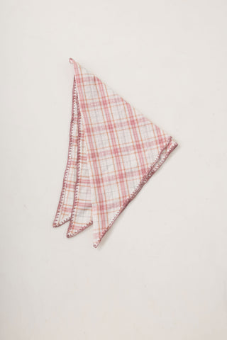 Pink Clay Triangle Scarf