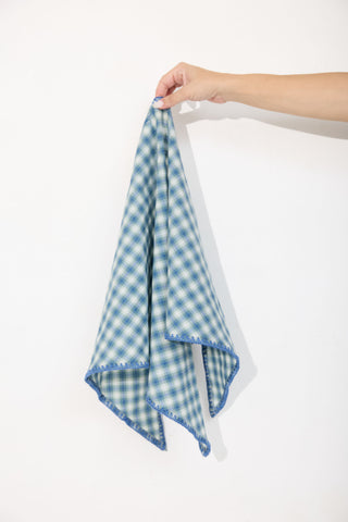 Blue Clay Triangle Scarf