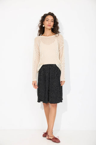 Beige Bonnie Knit Top