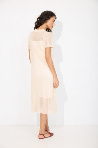 Cream River Dress