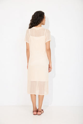 Cream River Dress