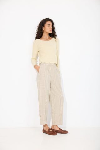 Yellow Plaid Denver Pants
