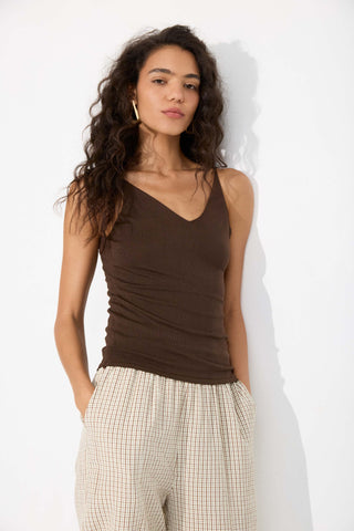 Brown Ivy Tank Top