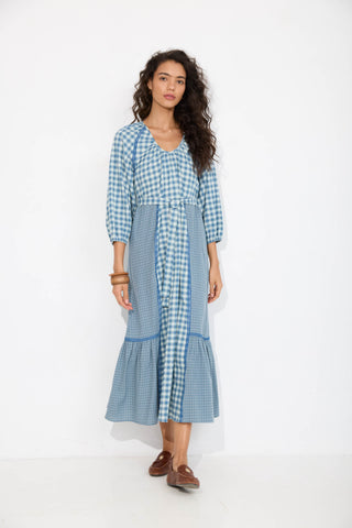 Blue Plaid Dakota Dress