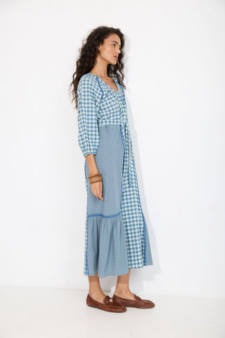 Blue Plaid Dakota Dress
