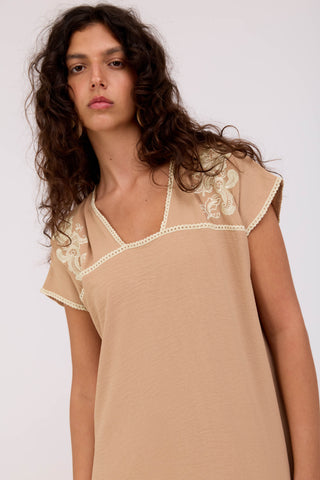 Beige Mirena Dress