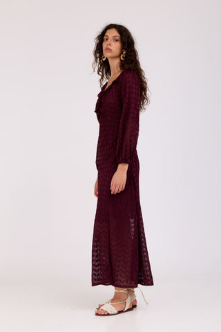 Burgundy Nila Dress