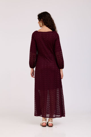 Burgundy Nila Dress