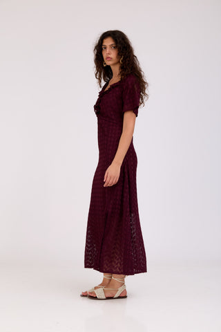 Burgundy Nila Dress