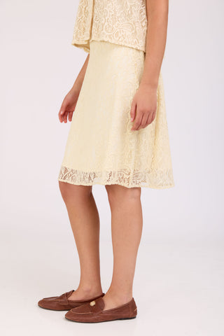 Cream Nora Skirt