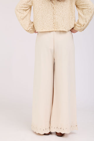 Cream Elena Pants