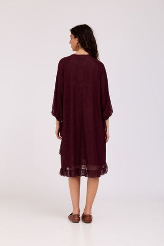 Burgundy Hila Dress